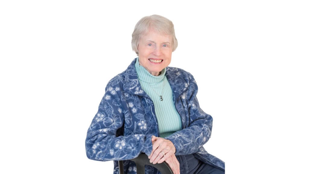 Barbara Young, administrative volunteer at Hand in Paw